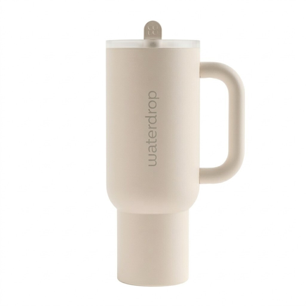 Waterdrop Termohrnček Explorer 1,1 l - Krémovo biela