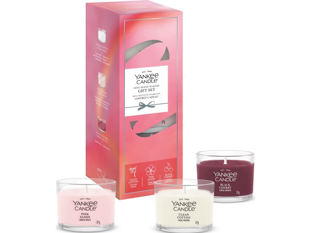 Yankee Candle Darčeková sada votívnych sviečok 3 x 37 g
