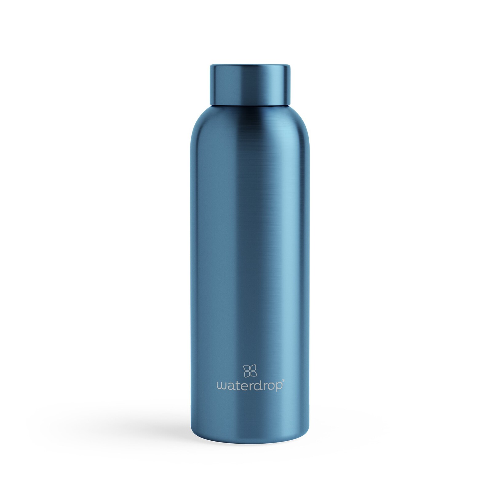 Waterdrop Termo nerezová fľaša metalická 600 ml - Modrá matná