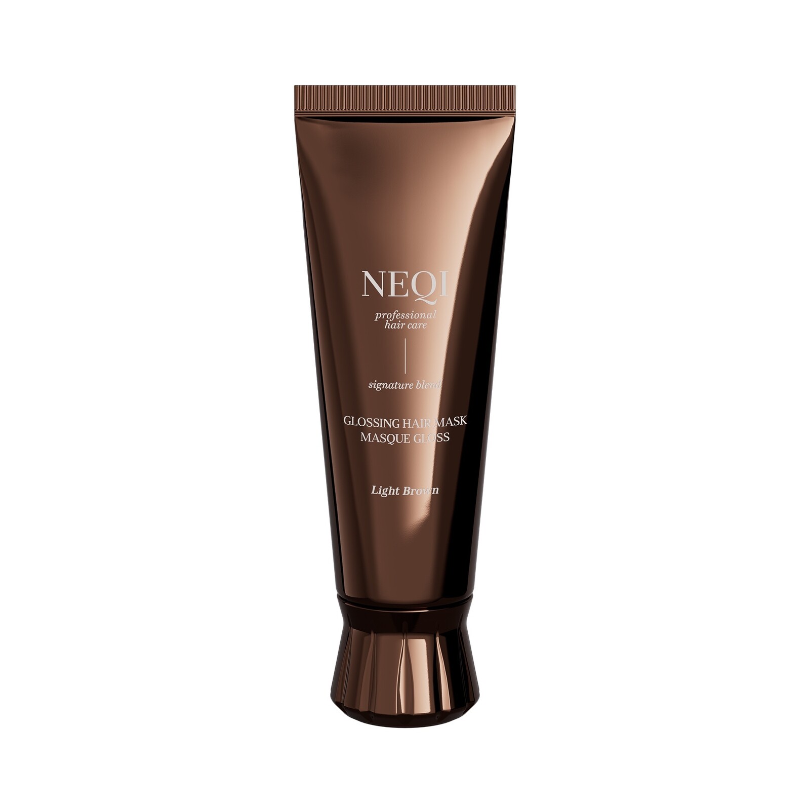 NEQI Maska pre svetlo hnedé vlasy Glossing Mask Light Brown 120 ml