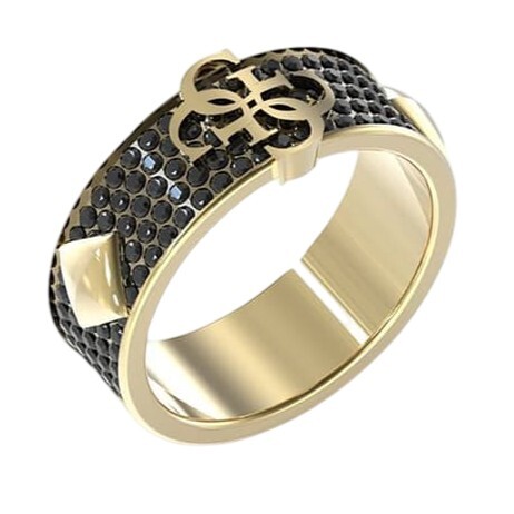 Guess Moderný pozlátený prsteň 4G Forever JUMR03232JWYGBK 62 mm