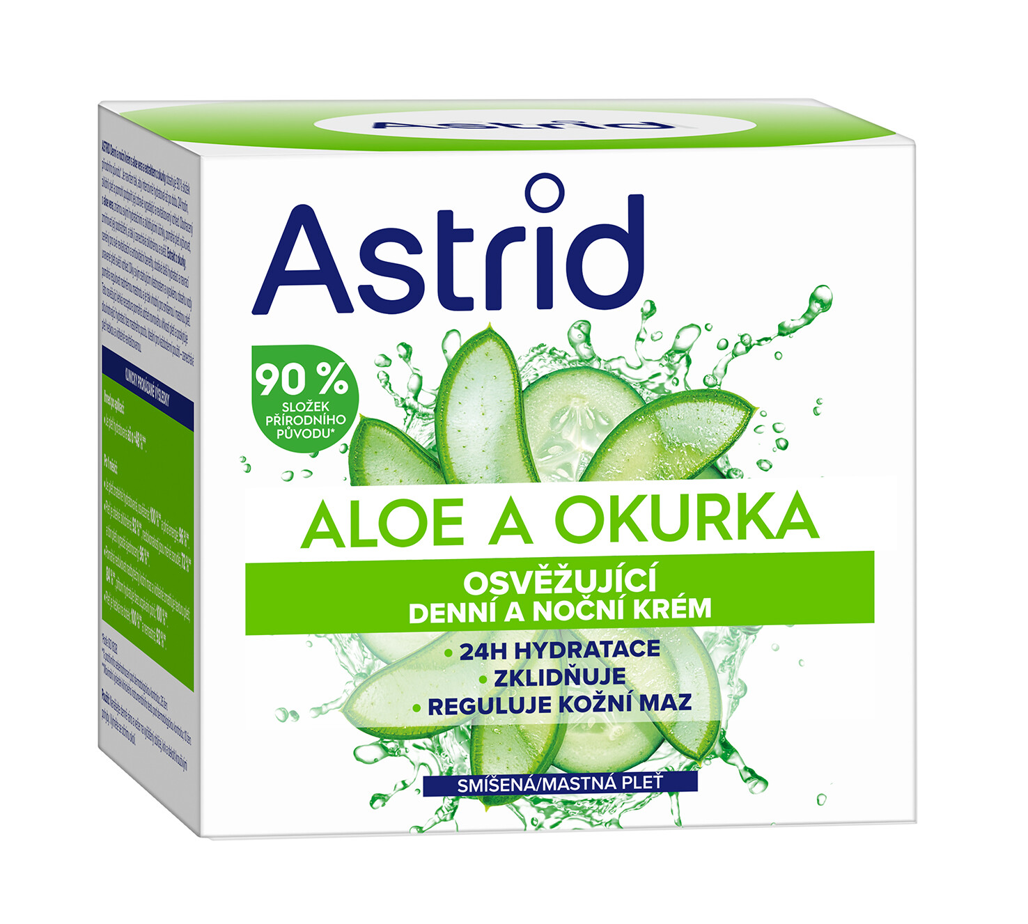 Astrid Osviežujúci denný a nočný krém Aloe a uhorka 50 ml