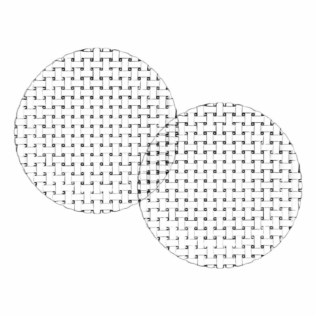 Jedálenský tanier BOSSA NOVA 28 cm, sada 2 ks, sklo, Nachtmann