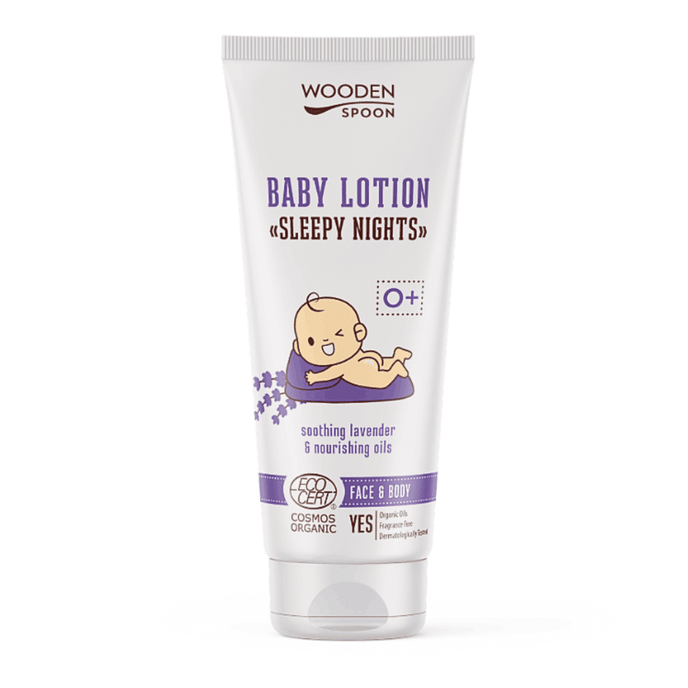 Detské organické telové mlieko s levanduľou Wooden Spoon 100ml
