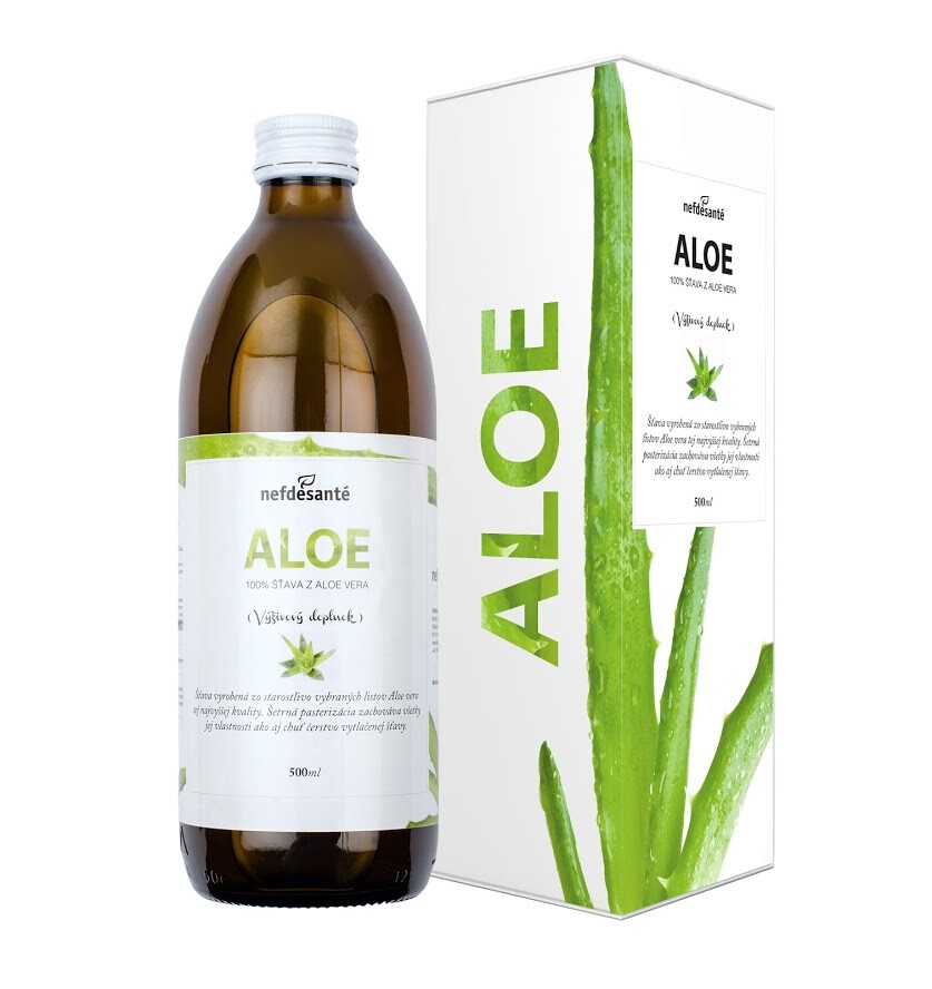 Nefdesante Akcia spotreba 70 % 7/2026 ALOE (100 % šťava z Aloe Vera 500 ml)-1 500 ml