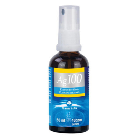 PHARMA ACTIV Koloidné striebro Ag100 sprej hustota 50ppm inov.2026 50 ml
