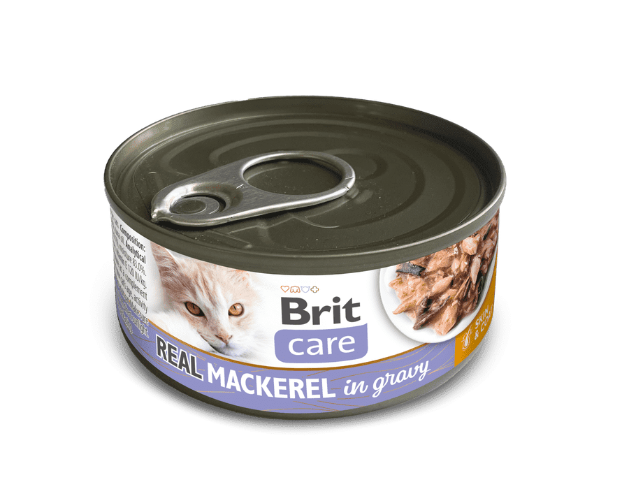 Brit Care Cat Real Mackerel in gravy 80 g