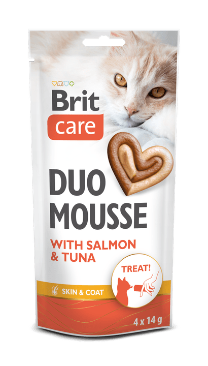 Brit Care Cat Creamy Duo Mousse with Salmon and Tuna 4 x 14 g