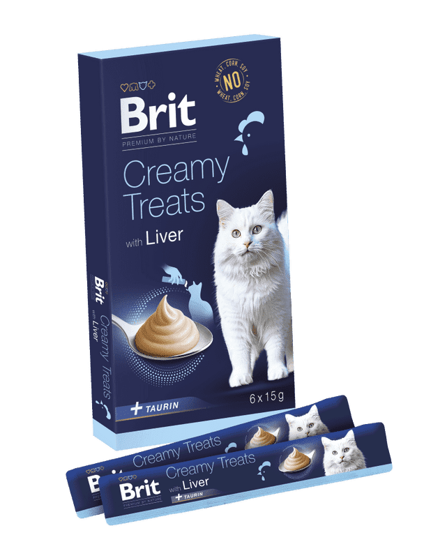 Brit Premium by Nature Cat Creamy Treats with Liver 6 x 15 g
