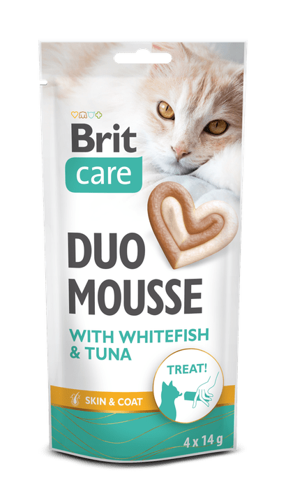 Brit Care Cat Creamy Duo Mousse with Whitefish and Tuna 4 x 14 g