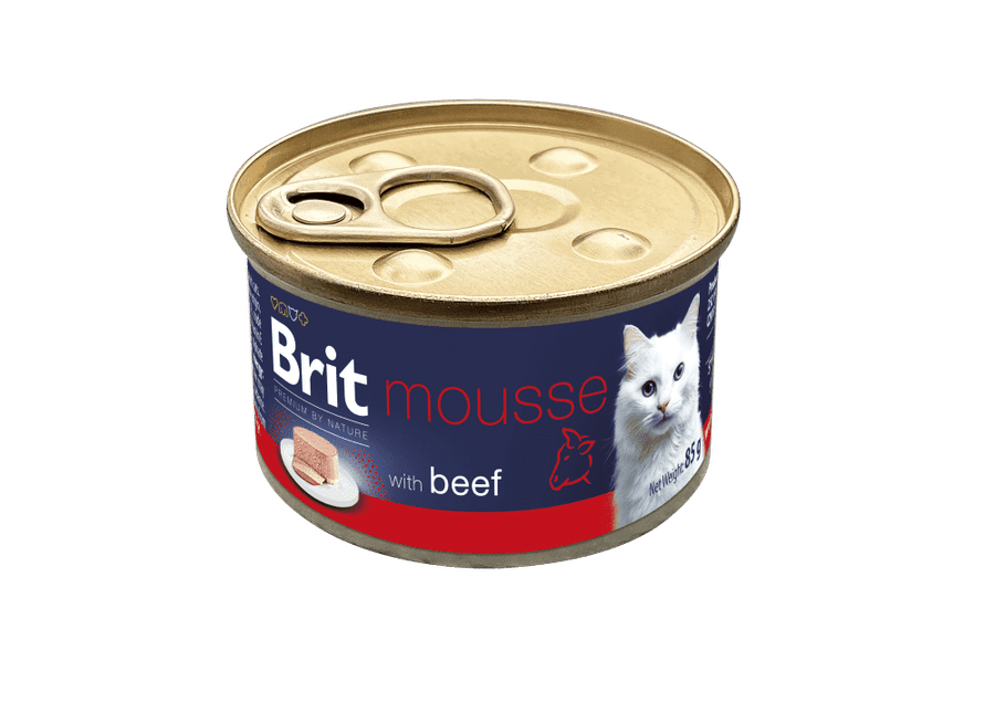Brit Premium by Nature Cat Mousse with Beef 85 g