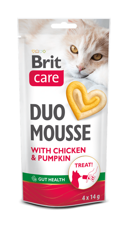 Brit Care Cat Creamy Duo Mousse with Chicken and Pumpkin 4 x 14 g