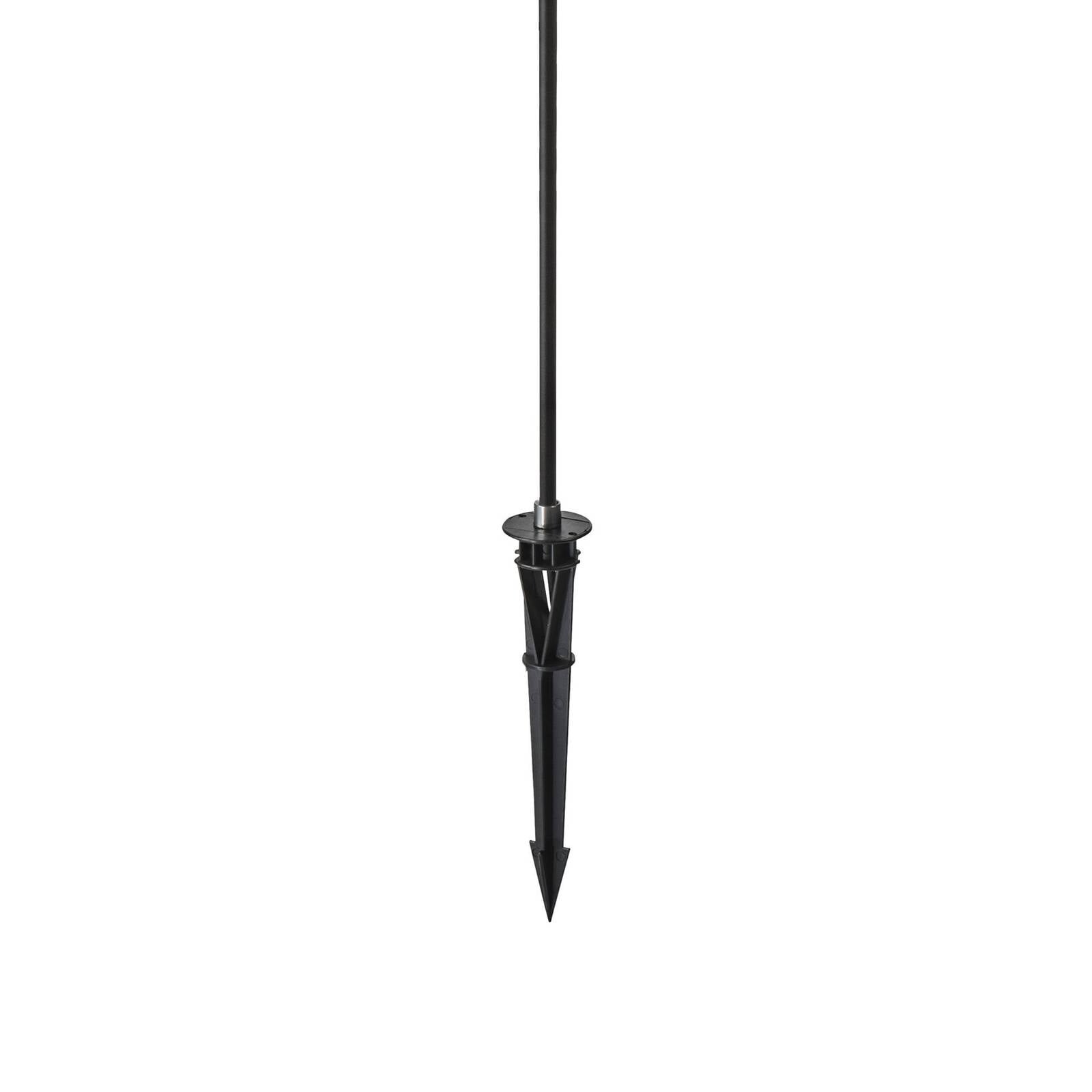 LEDS-C4 LED svietidlo so zemným hrotom Sinia, výška 80 cm, čierna farba, kov