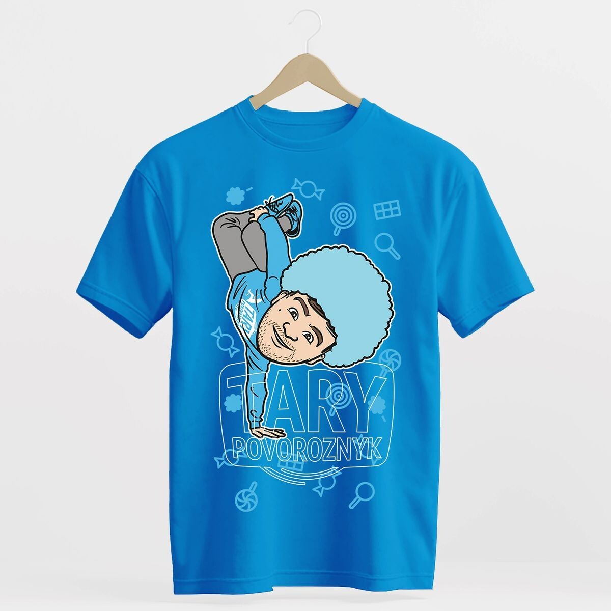 Tary Povoroznyk Tričko cukrová vata modrá vel. S