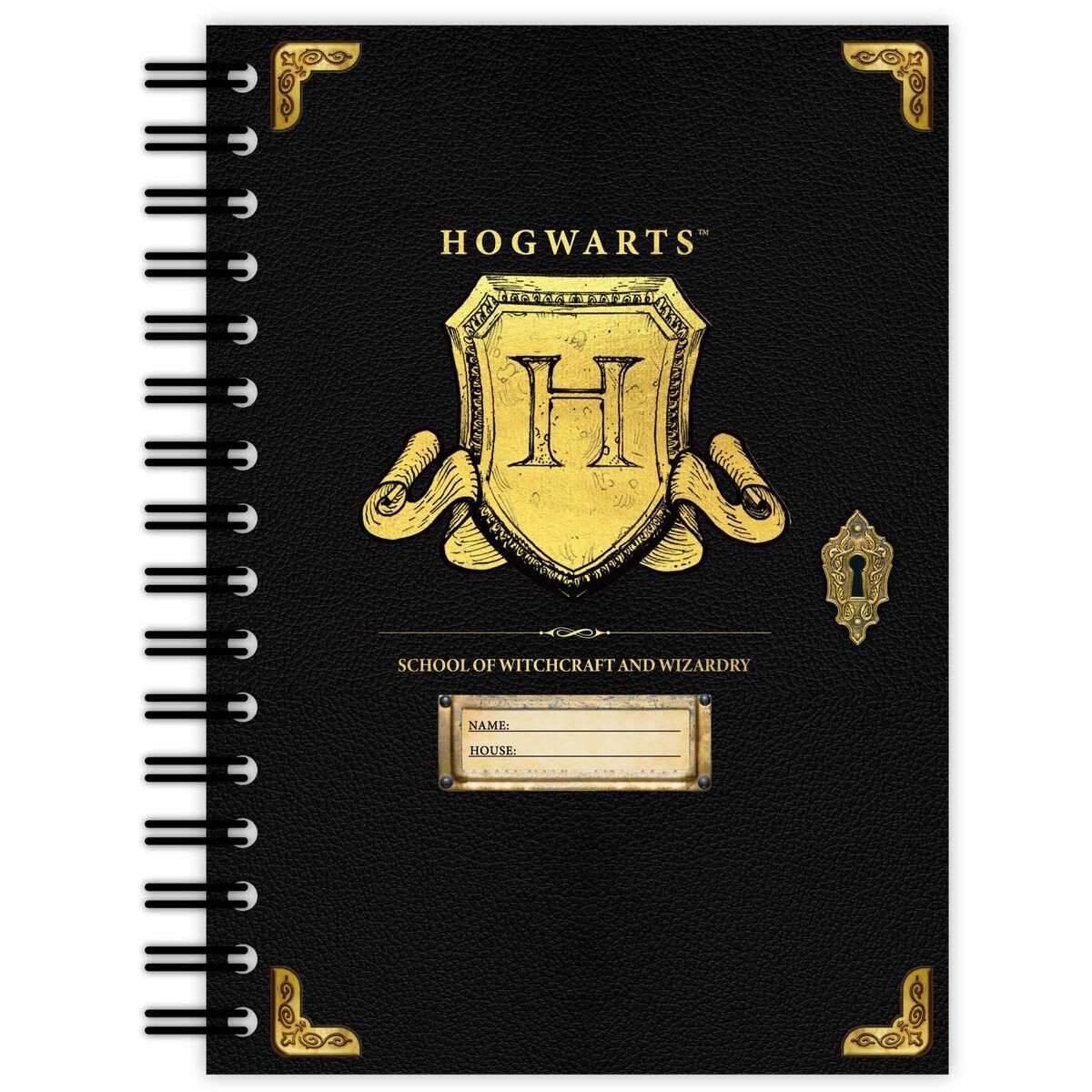 Bluesky Harry Potter Blok A5 krúžkový Bradavice