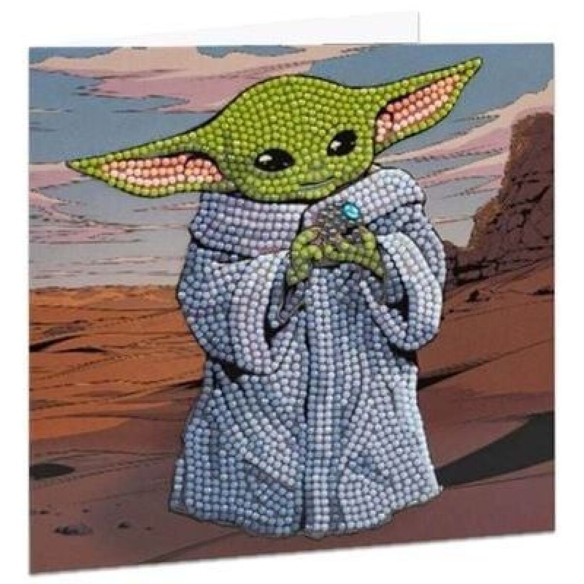 Craft Buddy Crystal Art Pohľadnice Baby Yoda