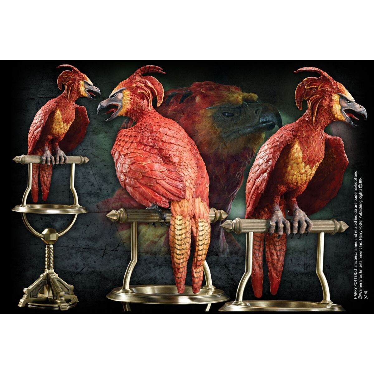 Noble Collection Harry Potter Figúrka Fénix na bidielku 36 cm