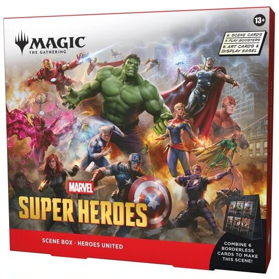 Wizards of the Coast Magic The Gathering Marvel Super Heroes Scene Box - Heroes United