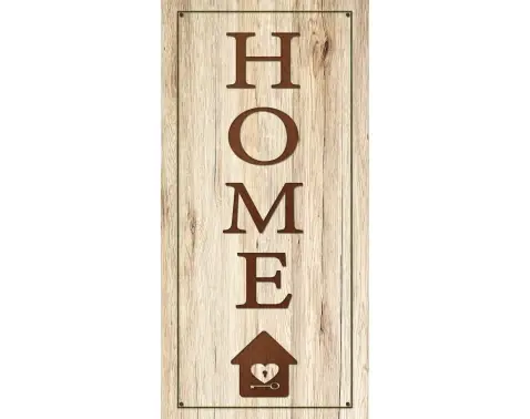 Obraz na plátne Home, 20x40 cm%