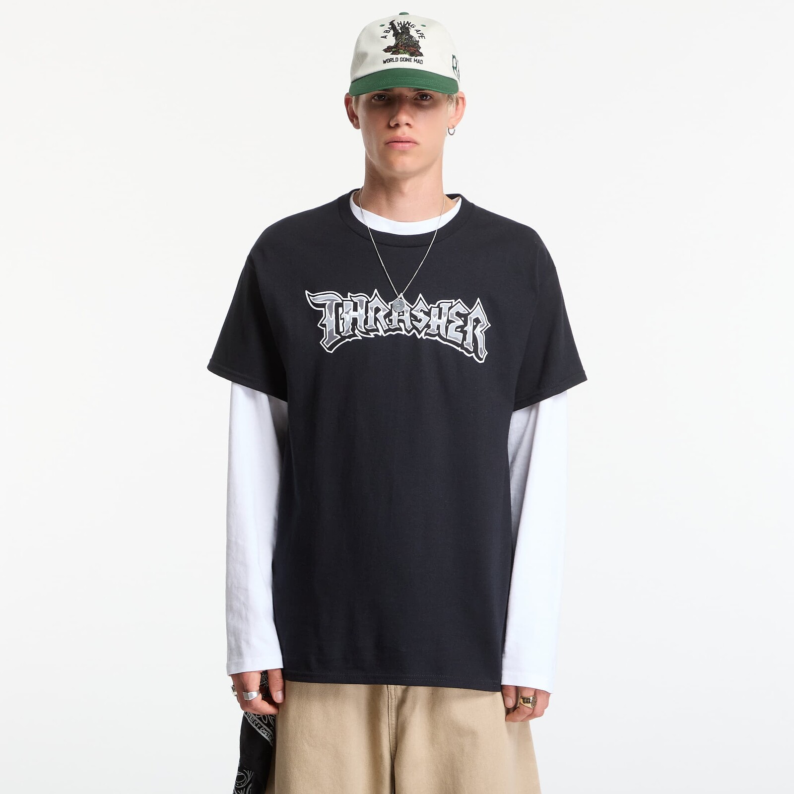 Tričko Thrasher Cruisin' T-Shirt Black M