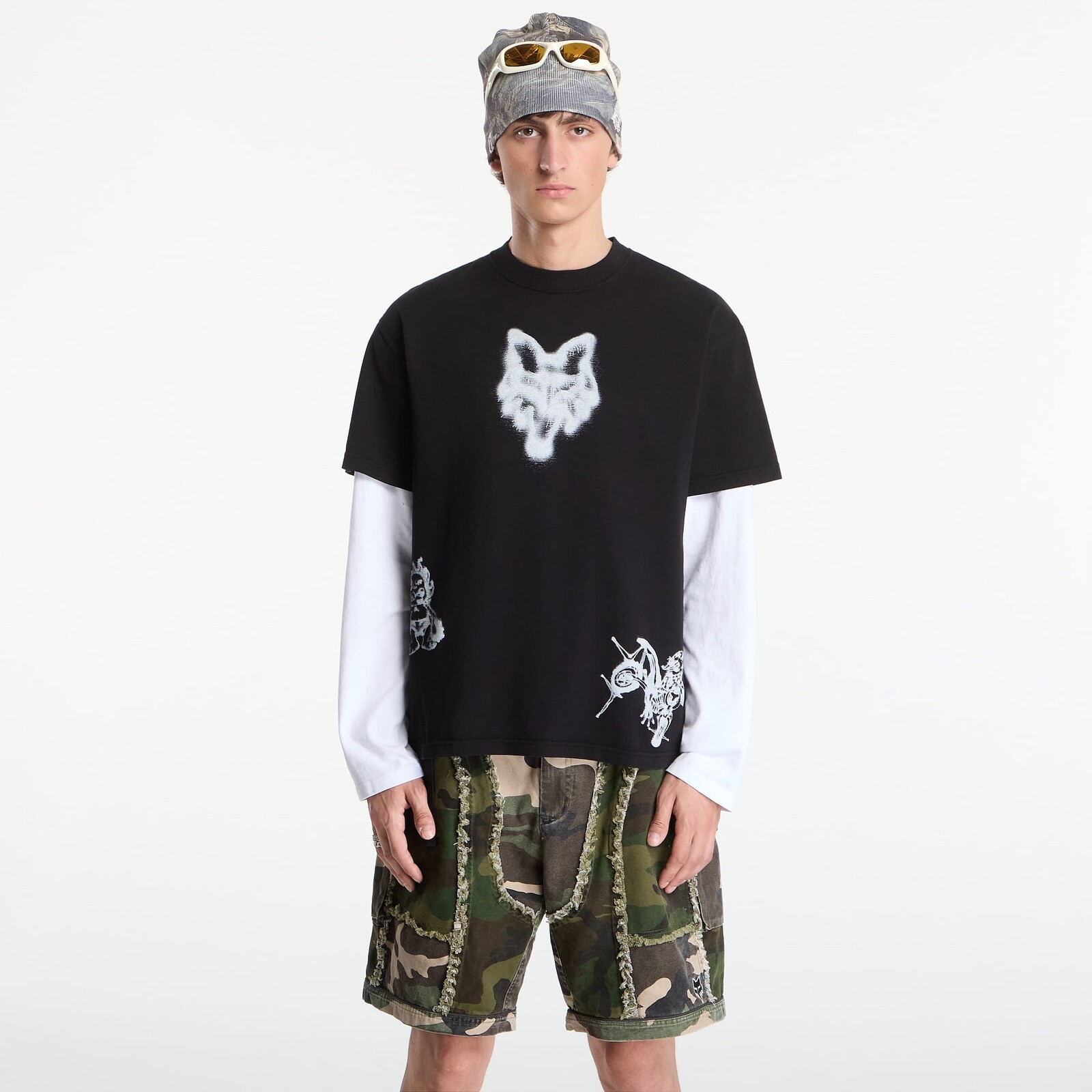 Tričko FOX Airbrushed T-Shirt Black L