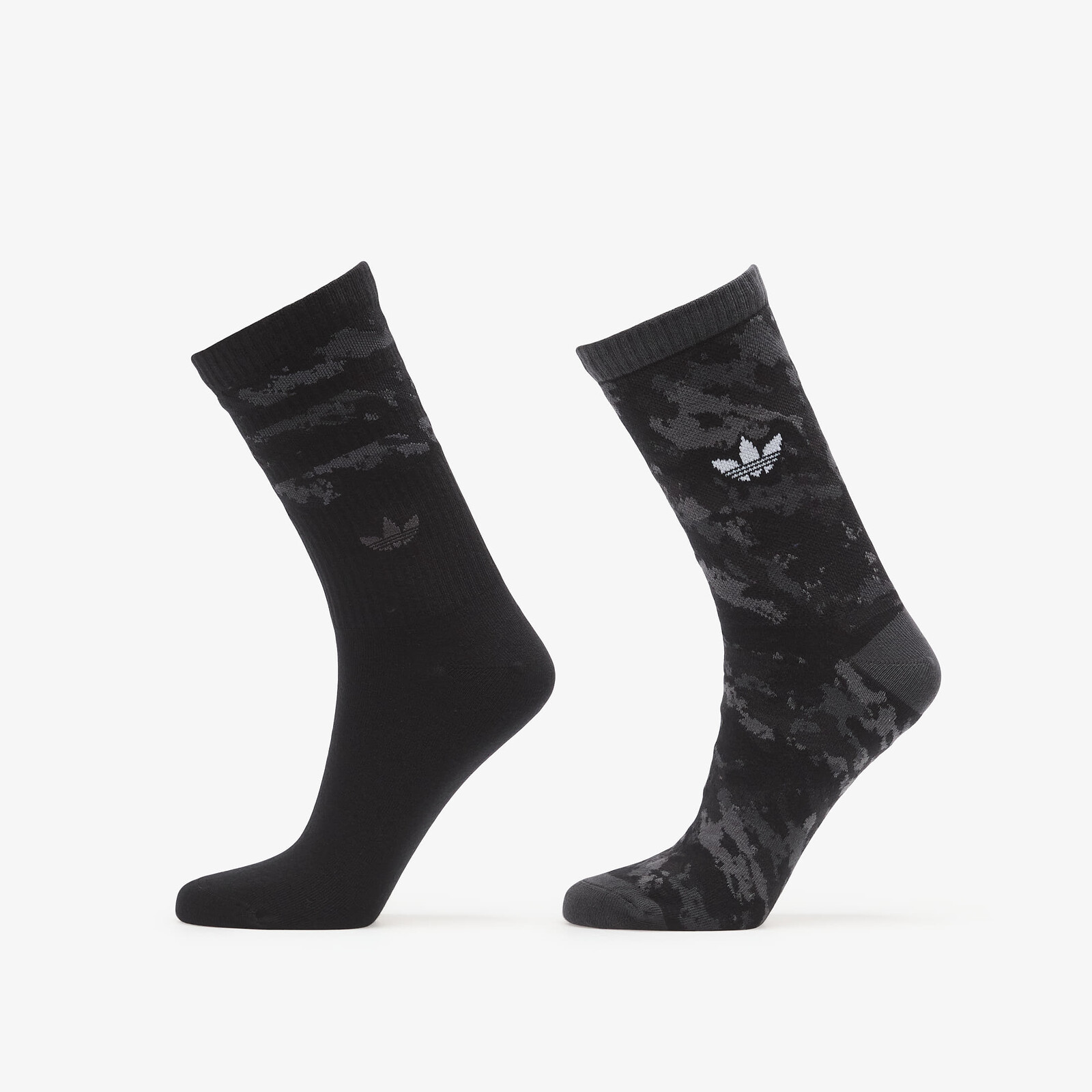 Ponožky adidas Camo Crew Sock 2-Pack Carbon/ Black 43-45
