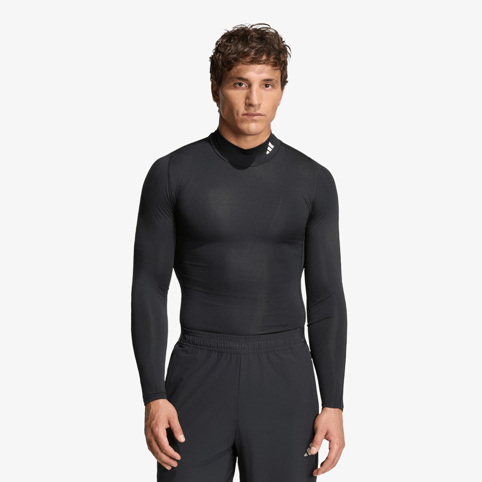 Tričko adidas Techfit Compression Training Mock Neck Long Sleeve T-Shirt Black S