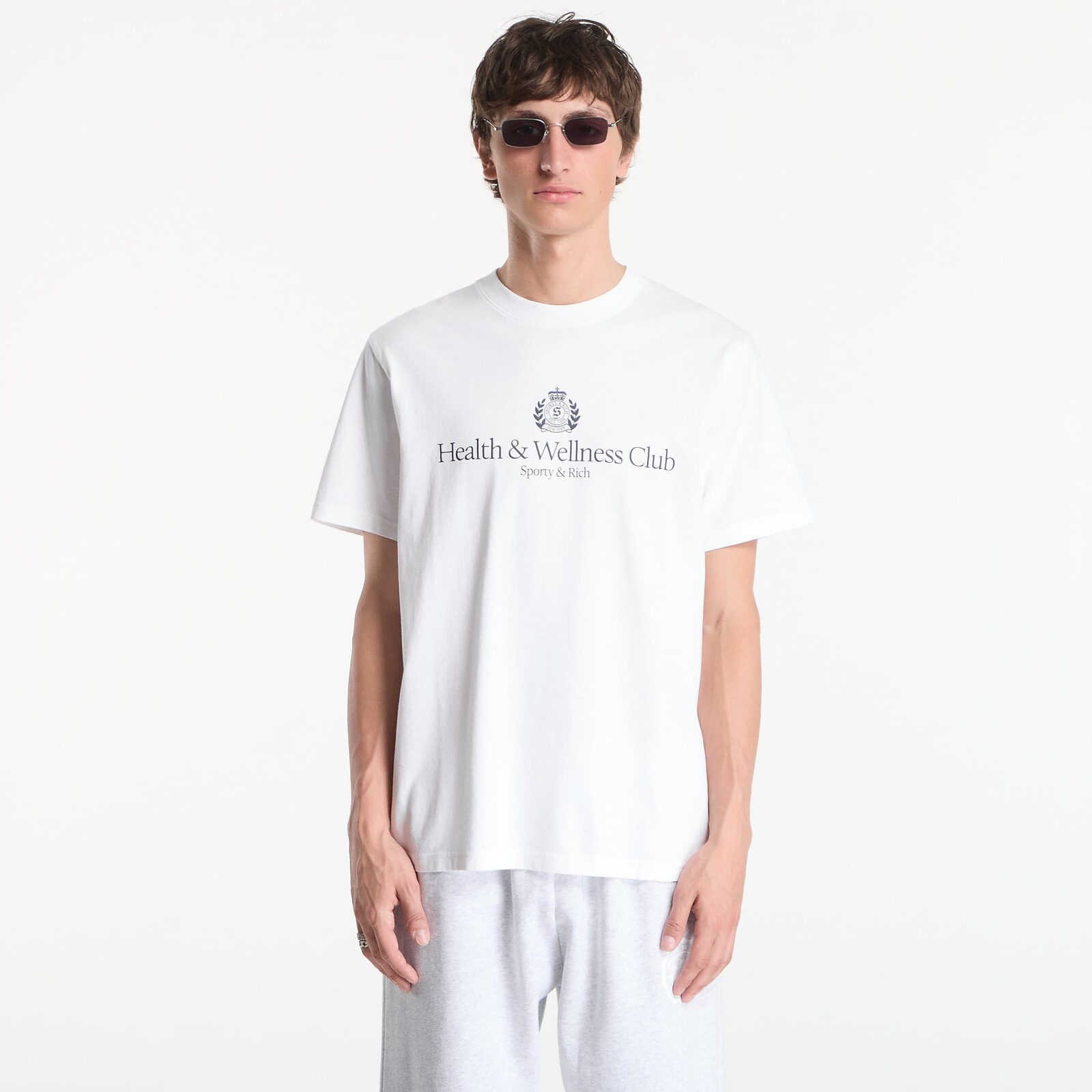 Tričko Sporty & Rich H&W Crest Tshirt UNISEX White M