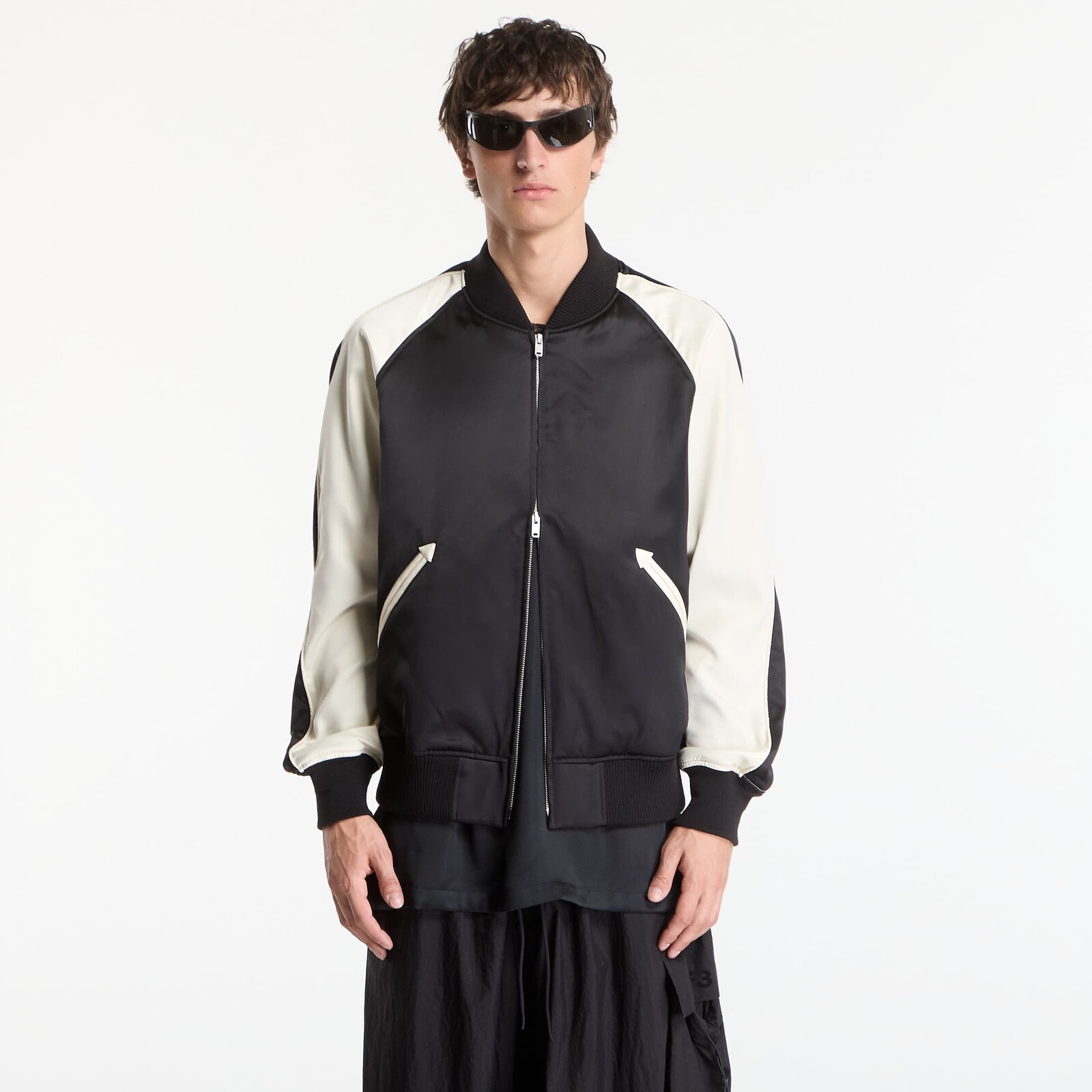 Bunda Y-3 Graphic Souvenir Jacket Black/ Cream White XL