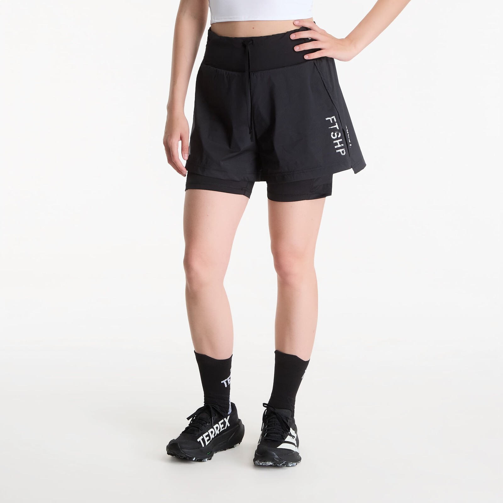 Šortky FTSHP x adidas Terrex STARGAZER Women Shorts 2IN1 Black L
