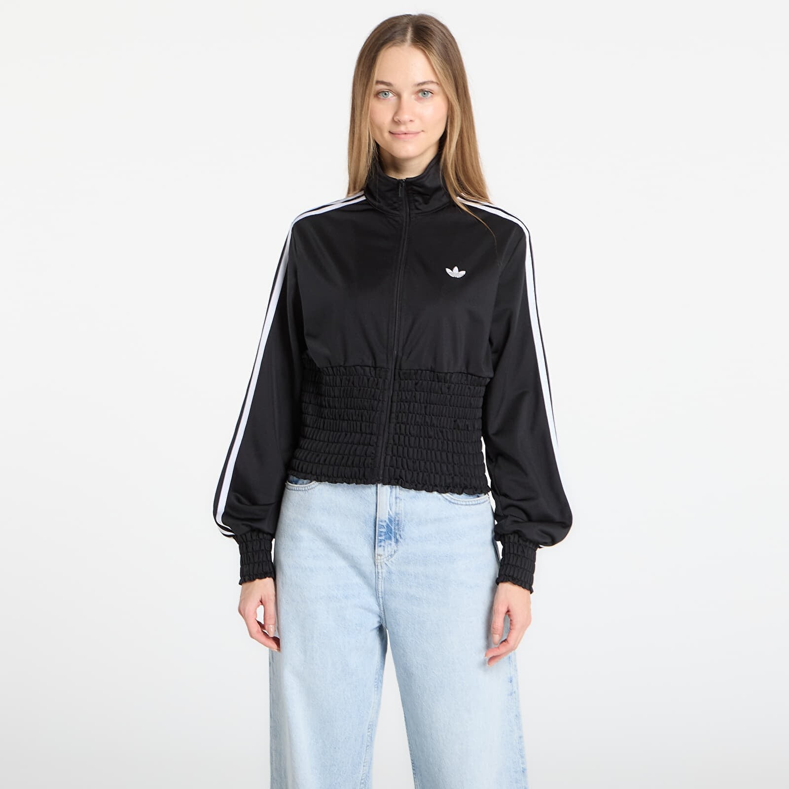 Mikina adidas Smocked Firebird Track Top Black XS