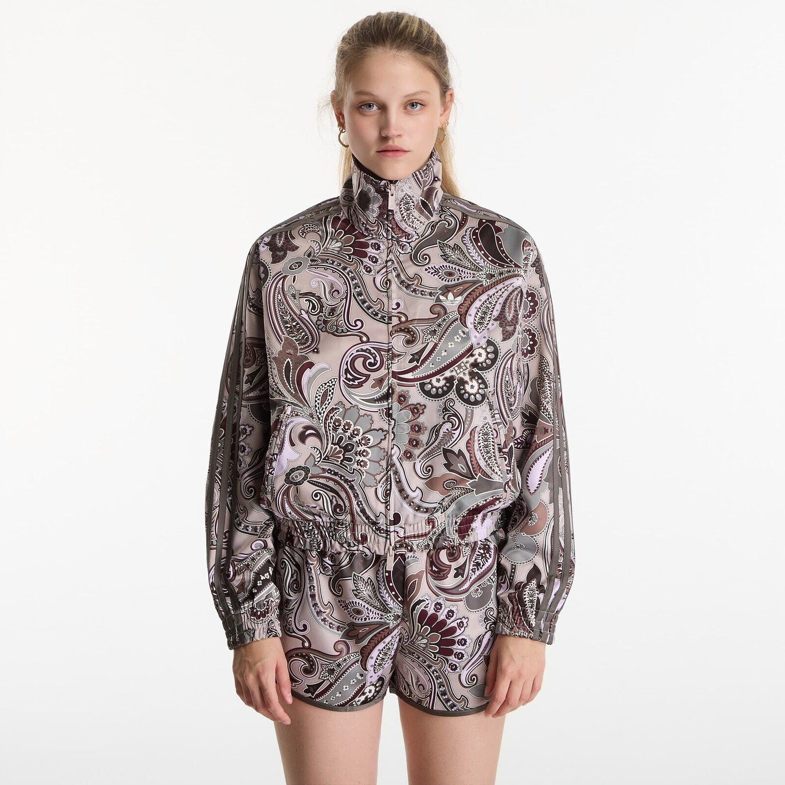 Bunda adidas Liberty London Firebird Satin Tracktop Multicolor/ Wonder Taupe M
