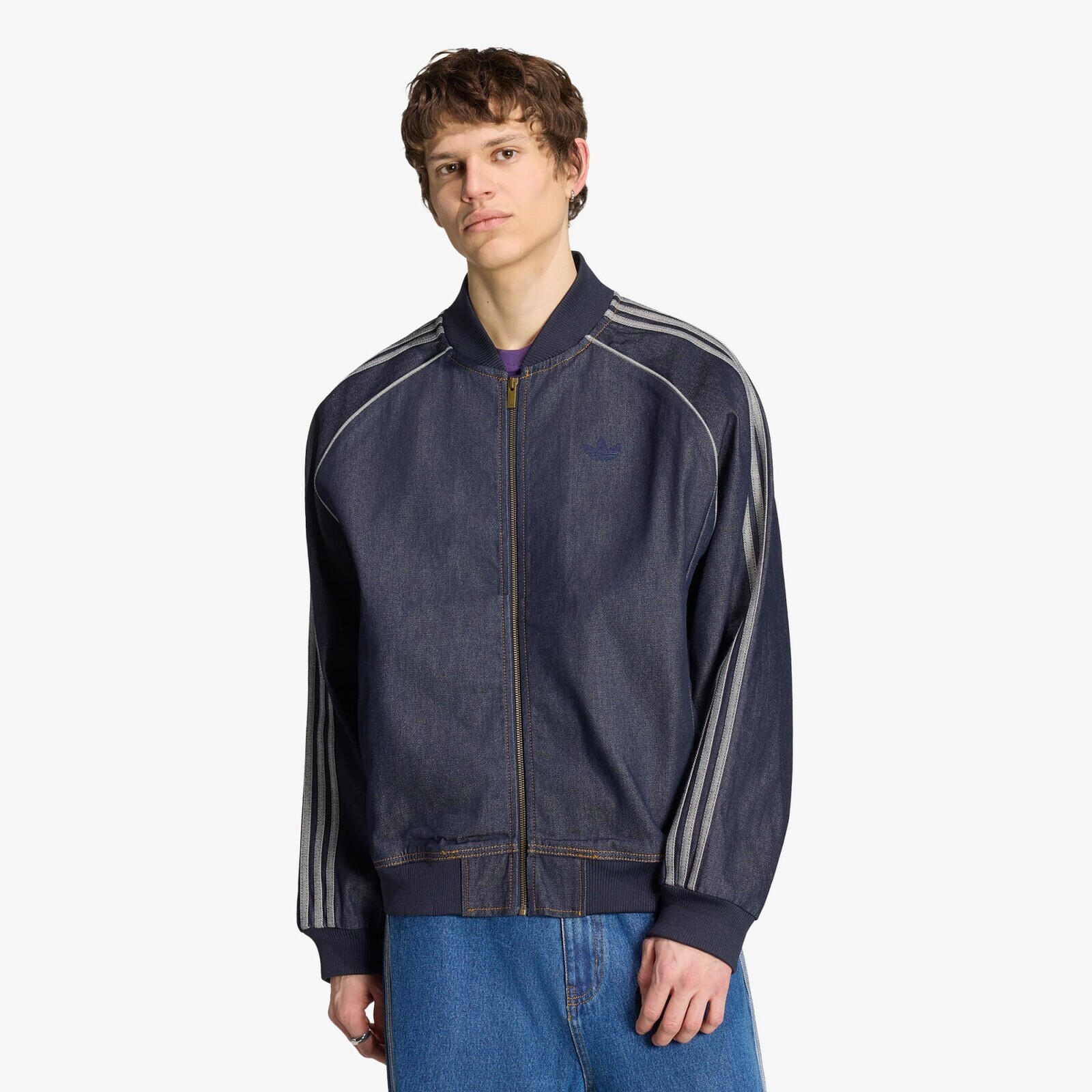 Bunda adidas SST Adicolor Denim Tracktop Indigo Denim XL