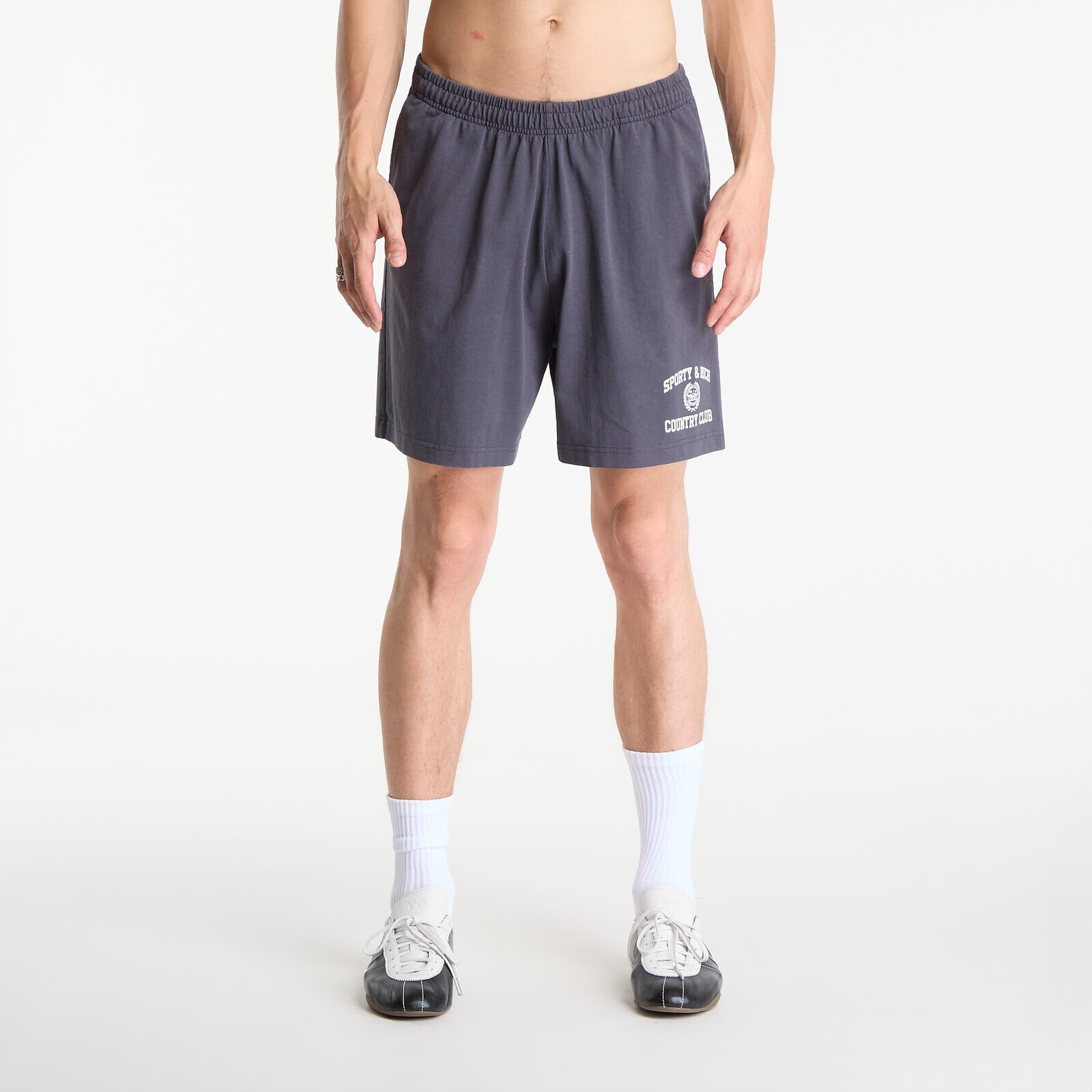 Šortky Sporty & Rich Varsity Crest Gym Short UNISEX Carbon XL