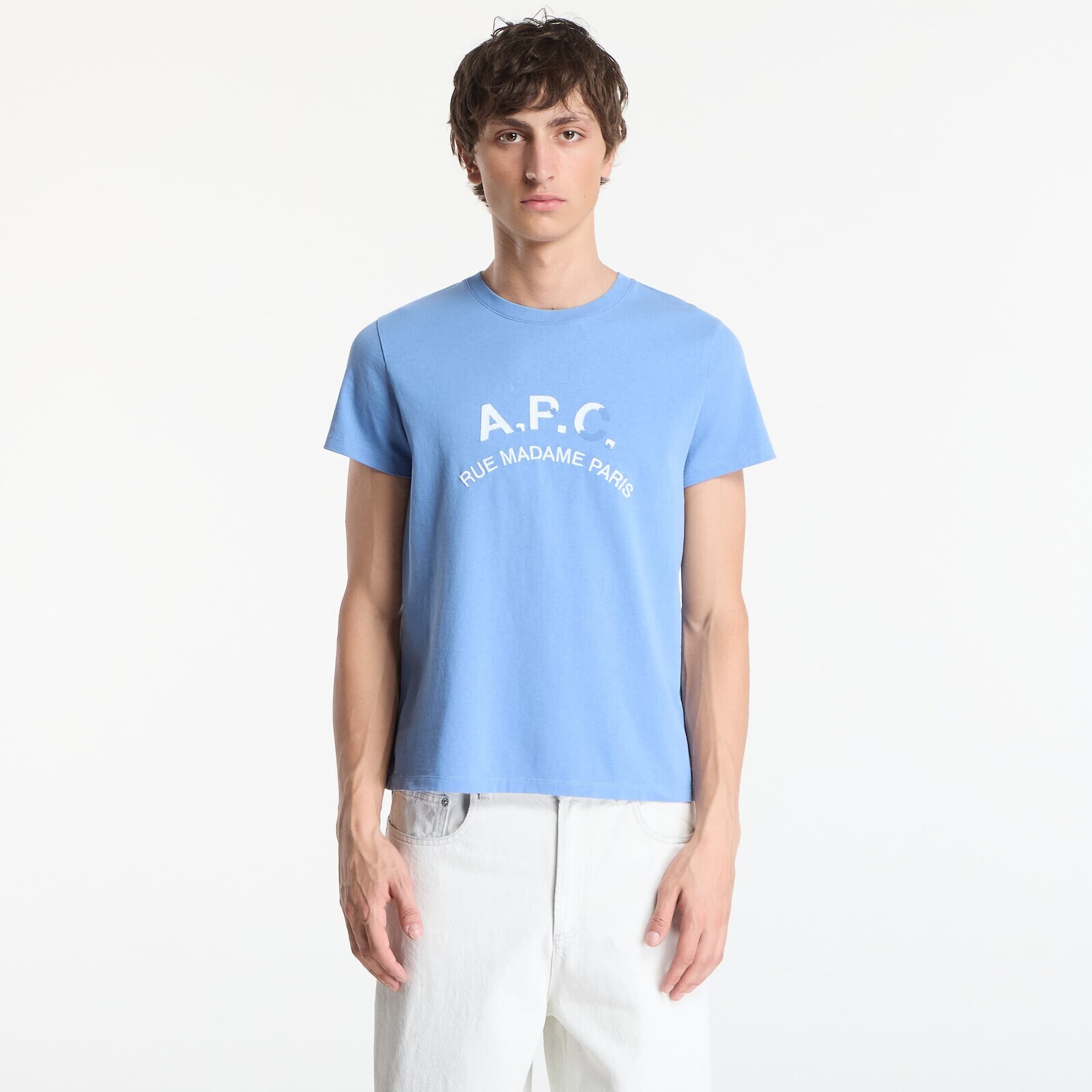 Tričko A.P.C. T-Shirt Vintage Light Blue M