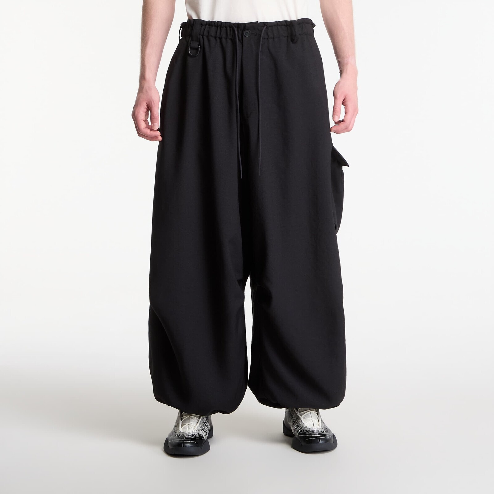 Kalhoty Y-3 Sport Uniform Wide Cargo Pants Black M