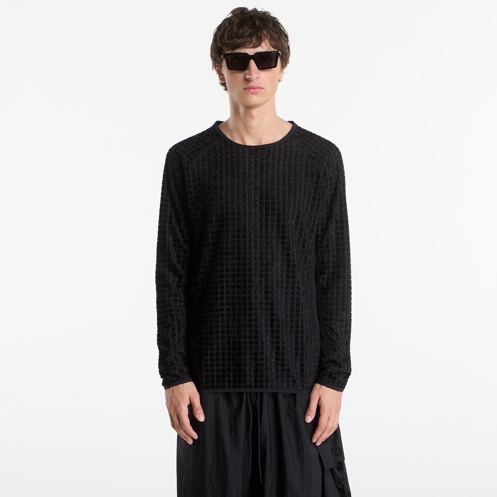 Tričko Y-3 Running Reversible Long Sleeve Black L