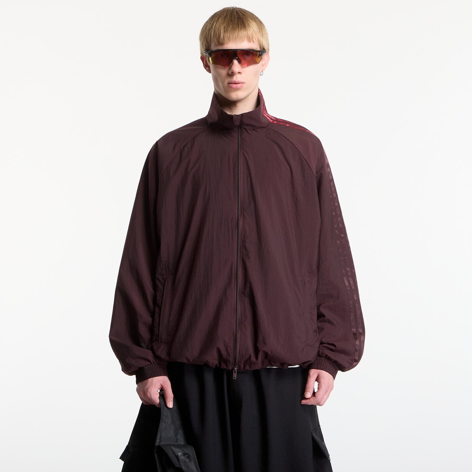 Bunda Y-3 Gradient 3 Stripes Nylon Track Top Night Red M