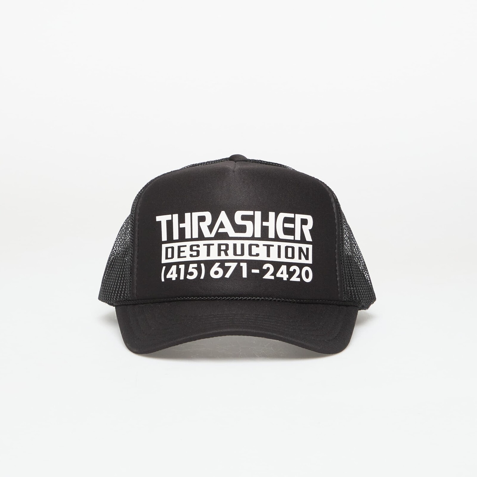 Šiltovka Thrasher Destruction Trucker Black Universal