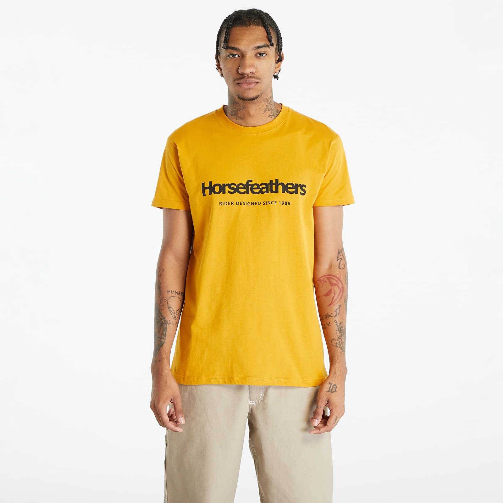 Tričko Horsefeathers Quarter T-Shirt Sunflower L