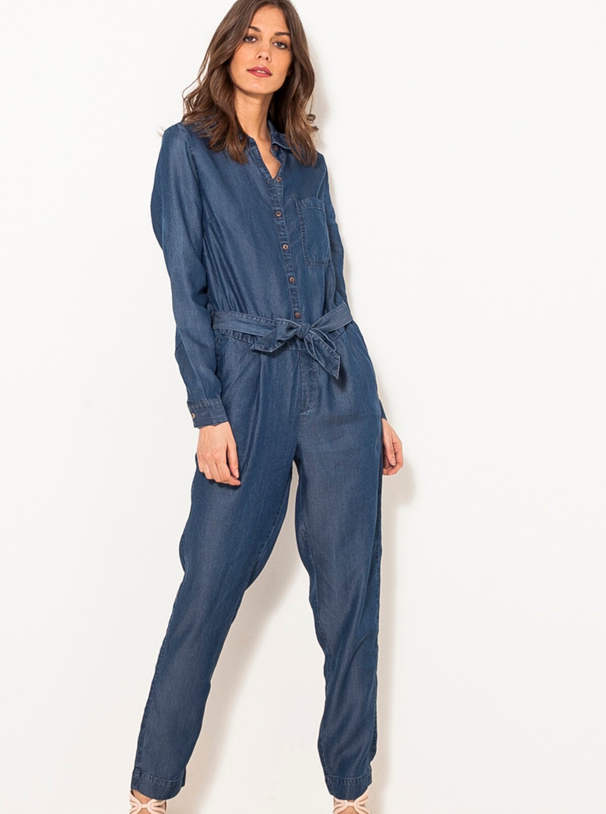 Blue shirt overall CAMAIEU - Women