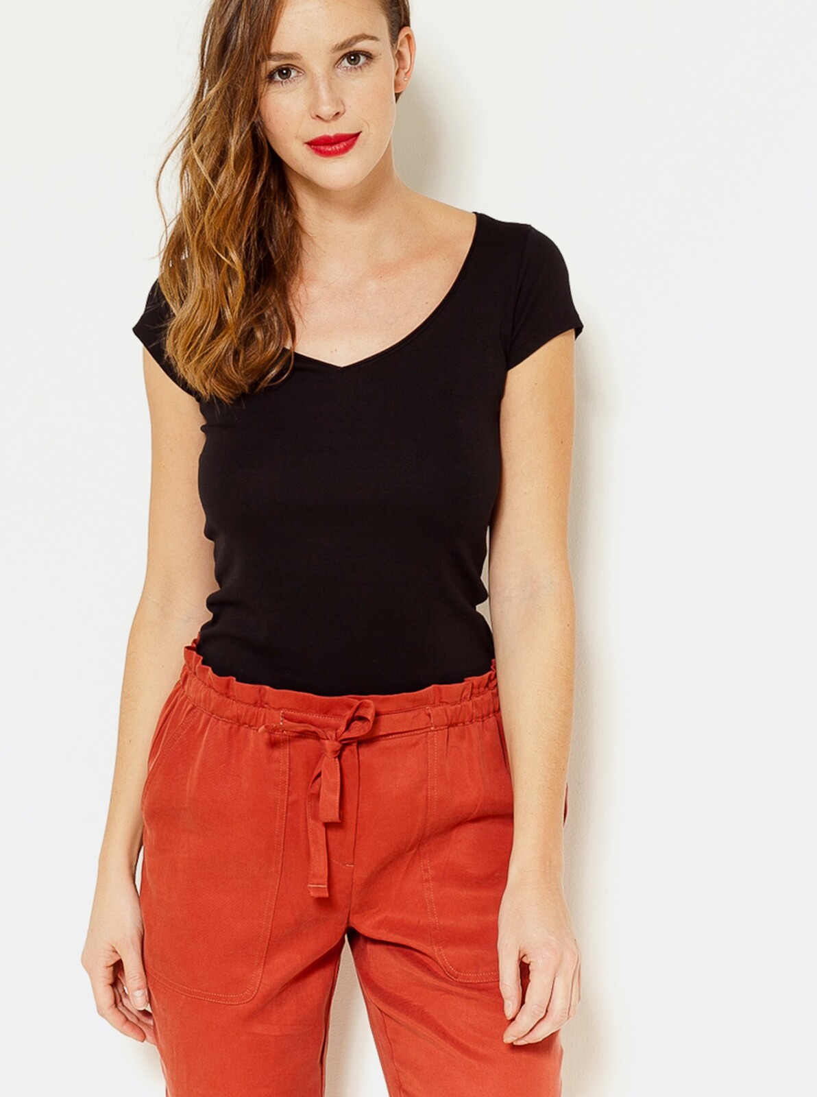 Black basic T-shirt CAMAIEU - Women