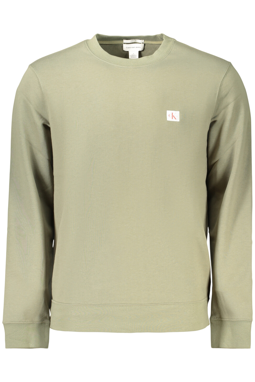 CALVIN KLEIN pánska mikina na zips, zelená