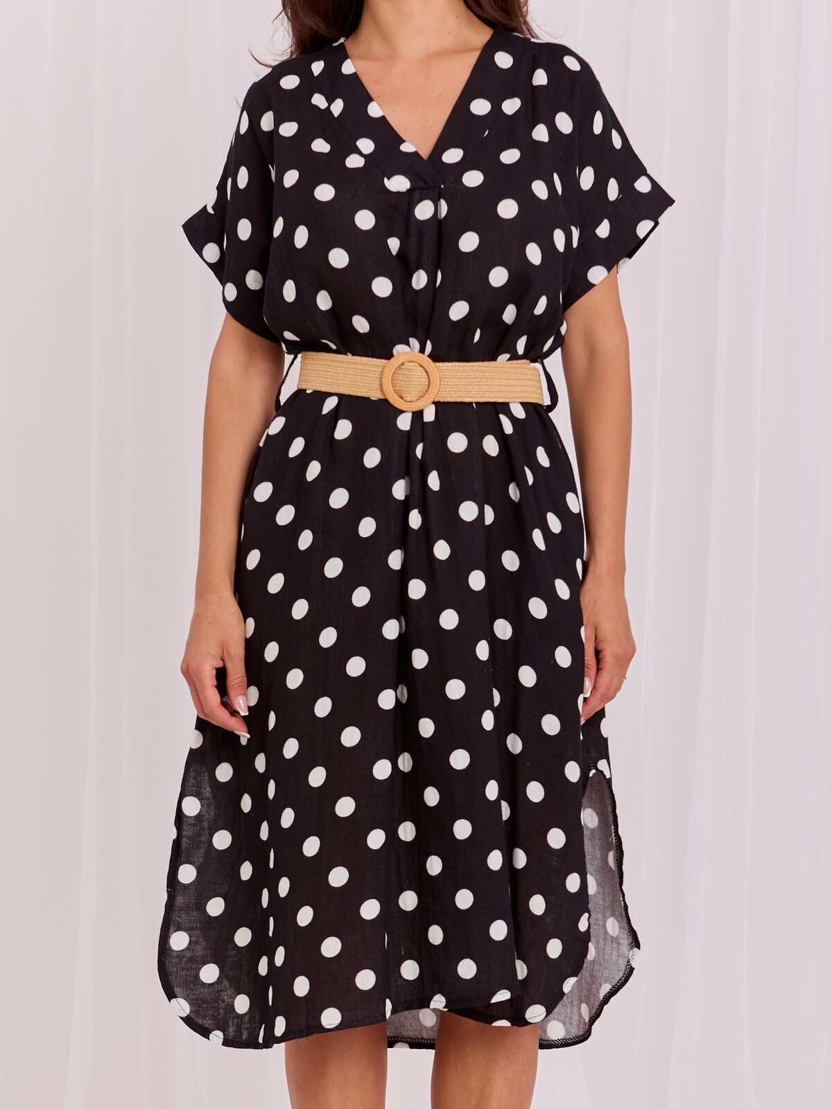 Čierne midi šaty Dress-IT