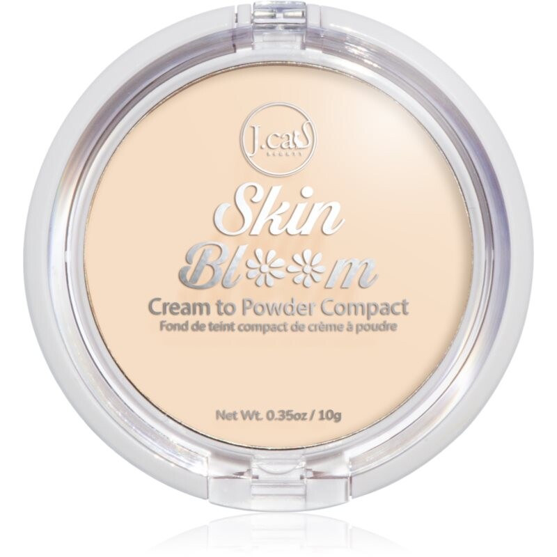 J.Cat Beauty Skin Bloom krémový kompaktný make-up pre plné krytie odtieň 7.5 g