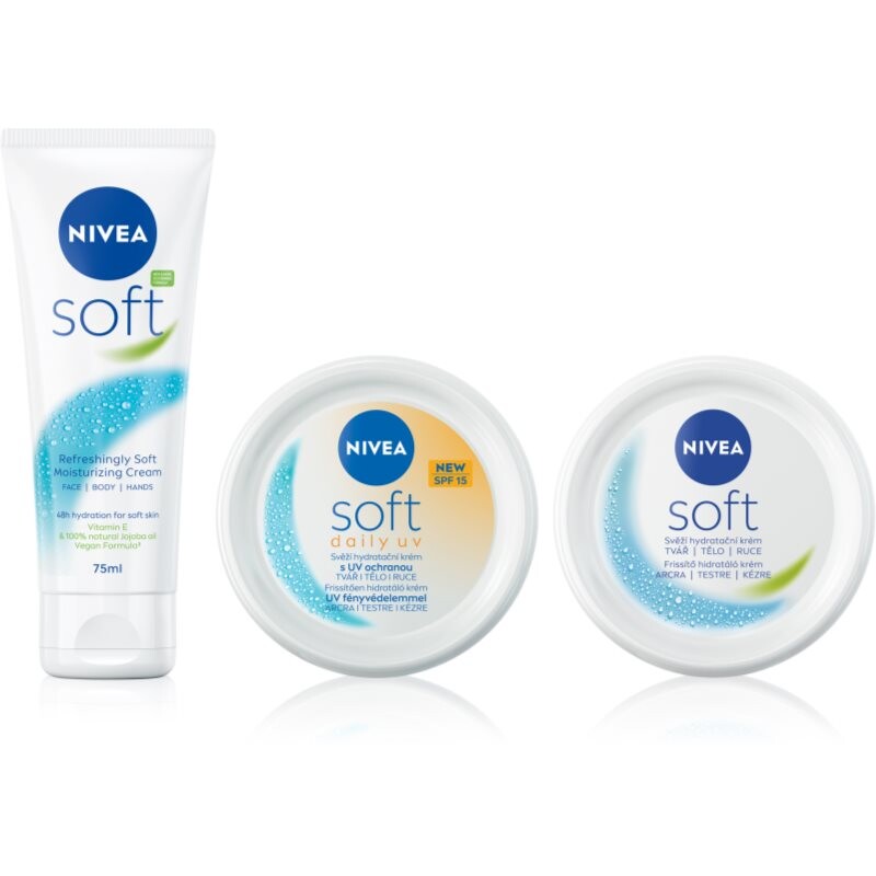 NIVEA Soft sada pre výživu a hydratáciu