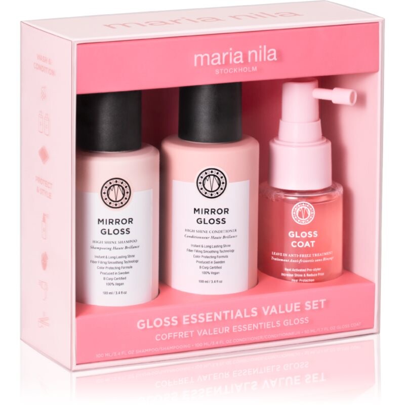 Maria Nila Mirror Gloss Essentials Value Set sada 3 ks