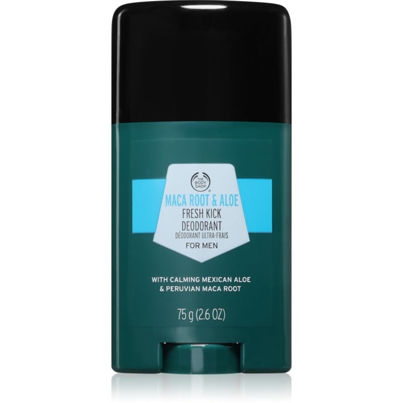 The Body Shop Maca Root & Aloe Fresh Kick Deodorant tuhý dezodorant pre mužov 75 g
