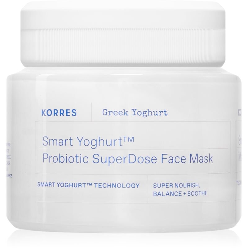 Korres Smart Yoghurt™ Probiotic SuperDose Face Mask osviežujúca hydratačná maska s probiotikami 100 ml