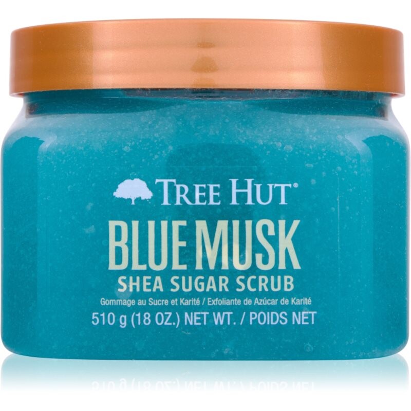 Tree Hut Shea Sugar Scrub Blue Musk cukrový telový peeling 510 g